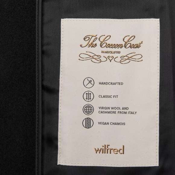 Wilfred The Cocoon Coat (Black, Small) - Picture 9 of 13